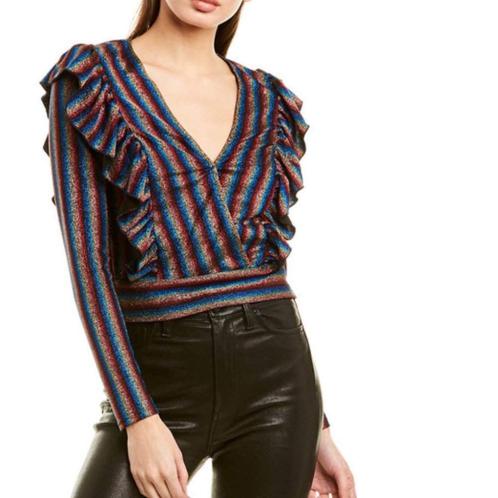 SAYLOR Carrington Long Sleeve Ruffle Top